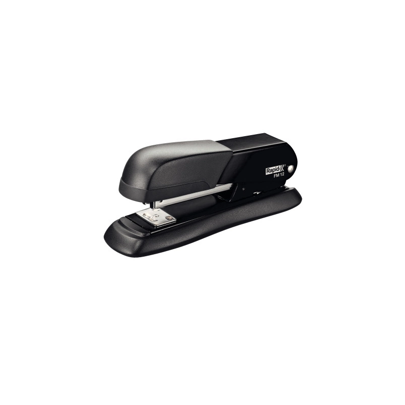Grapadora rapid fm12 capacidad 25 hojas color negro usa grapas 24/6 y 26/6
