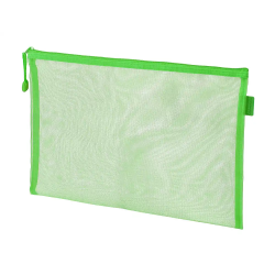 Bolsa zipper bag liderpapel poliester transpirable multiusos din a4 verde pastel