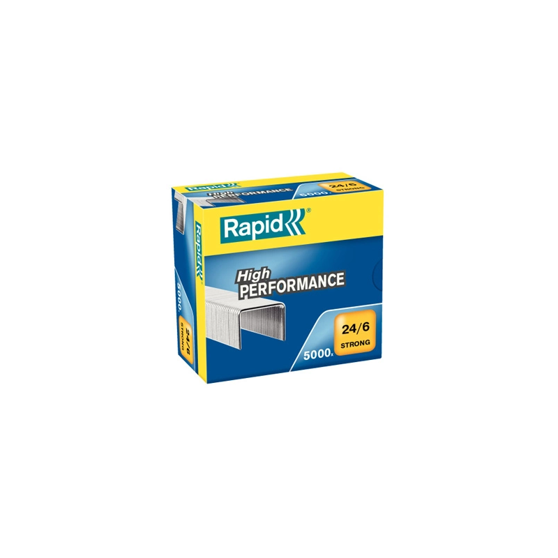 Grapas rapid n 24/6 strong galvanizada caja de 5000 unidades