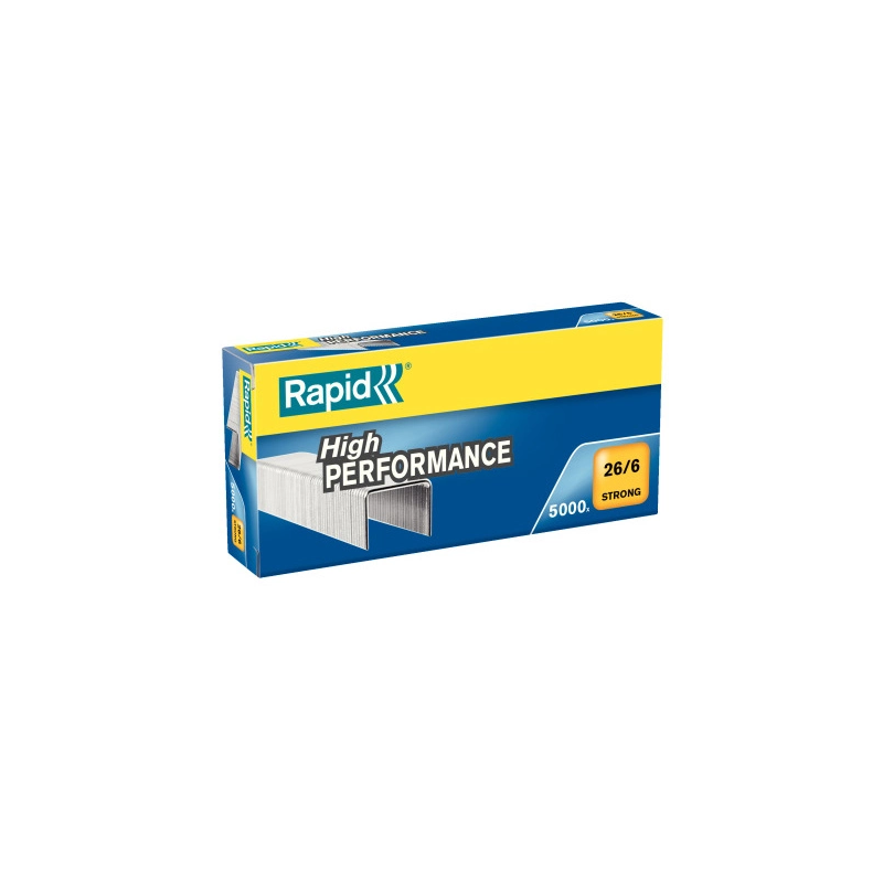 Grapas rapid n 26/6 strong galvanizada caja de 5000 unidades