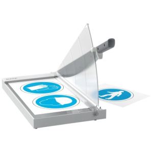 Cizalla de palanca leitz office din a3 base de cristal longitud de corte 457 mm capacidad de corte 15 hojas