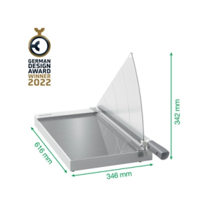Cizalla de palanca leitz office din a3 base de cristal longitud de corte 457 mm capacidad de corte 15 hojas