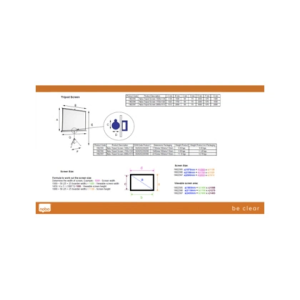 Pantalla nobo mural para proyeccion blanco mate 2400x1813 mm