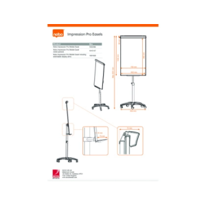 Pizarra conferencia nobo classic nano clean magnetica acero lacado 2000x600x700 mm