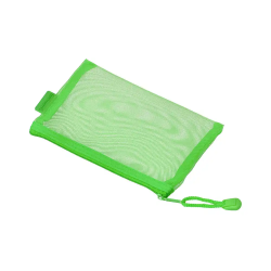 Bolsa zipper bag liderpapel poliester transpirable multiusos din a6 verde pastel