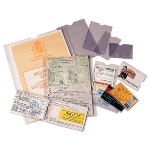 Funda portadocumentos esselte pvc transparente 140 micras folio 231x330 mm