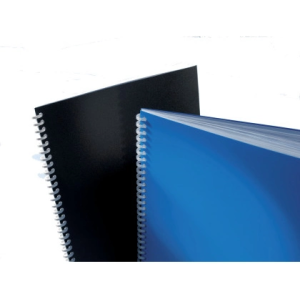 Tapa encuadernacion gbc pvc opaco din a4 180 mc color negro paquete de 100 unidades