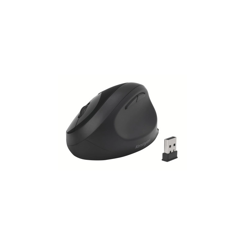 Raton kensington pro fit ergo optico 1600 dpi usb 2,4 ghz inalambrico color negro