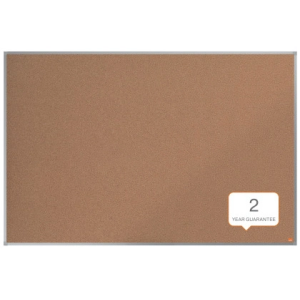 Tablero de anuncios nobo essence corcho marco aluminio 1500x1000 mm