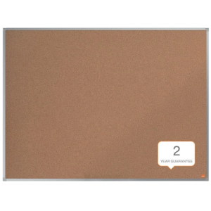 Tablero de anuncios nobo essence corcho marco aluminio 1200x900 mm