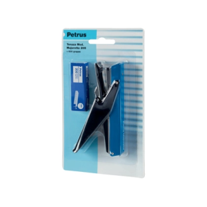 Grapadora petrus majorette de tenaza 205 capacidad 10 hojas + 1 caja grapas n 202