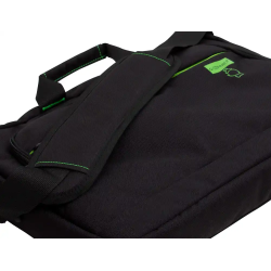 Maletin para portatil q-connect 15,6/' negro 1 asa 2 bolsillos exteriores polietileno reciclado