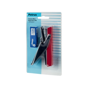 Grapadora petrus majorette de tenaza 205 capacidad 10 hojas + 1 caja grapas n 202