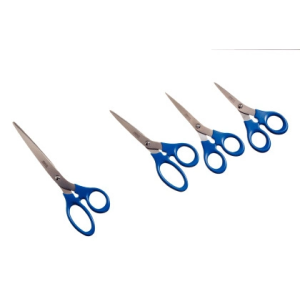 Tijera esselte gama premiun 200 mm acero inoxidable mango ergonomico color azul