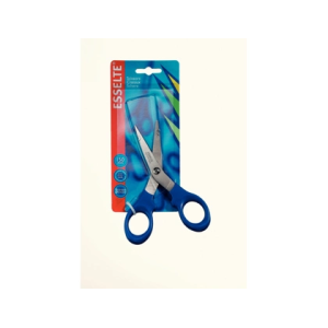 Tijera esselte gama premiun 200 mm acero inoxidable mango ergonomico color azul