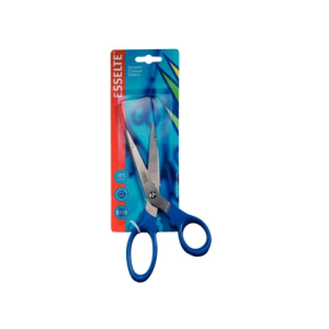 Tijera esselte gama premiun 200 mm acero inoxidable mango ergonomico color azul