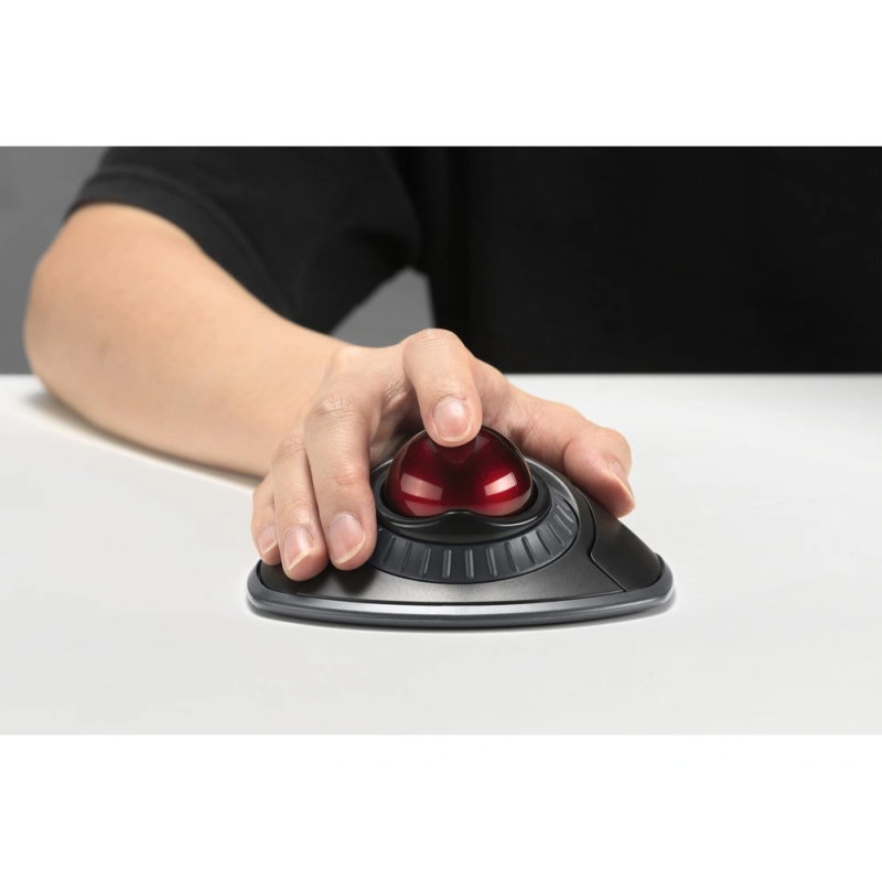 Raton kensington orbit optico trackball inalambrico con anillo desplazamiento color blanco