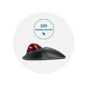 Raton kensington orbit optico trackball inalambrico con anillo desplazamiento color blanco
