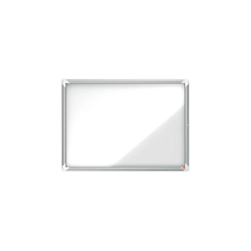 Vitrina de anuncio nobo premium plus blanca magnetica para exterior 8 x din a4 692x972x45 mm