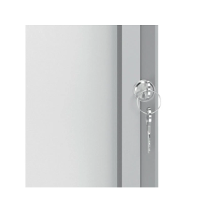 Vitrina de anuncio nobo premium plus blanca magnetica para exterior 8 x din a4 692x972x45 mm