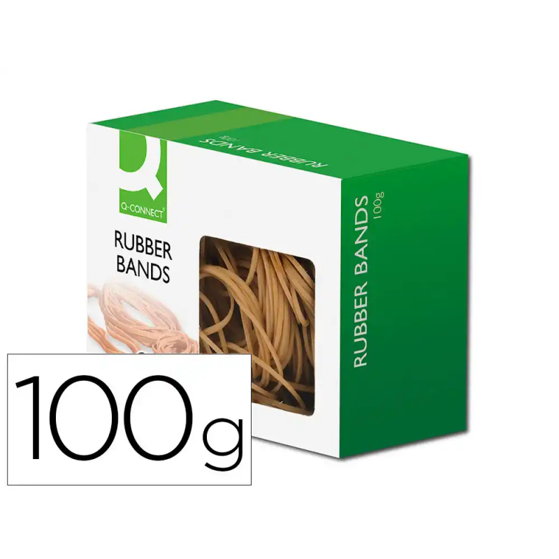 Gomillas elasticas q-connect 100 gr tamaños surtidos
