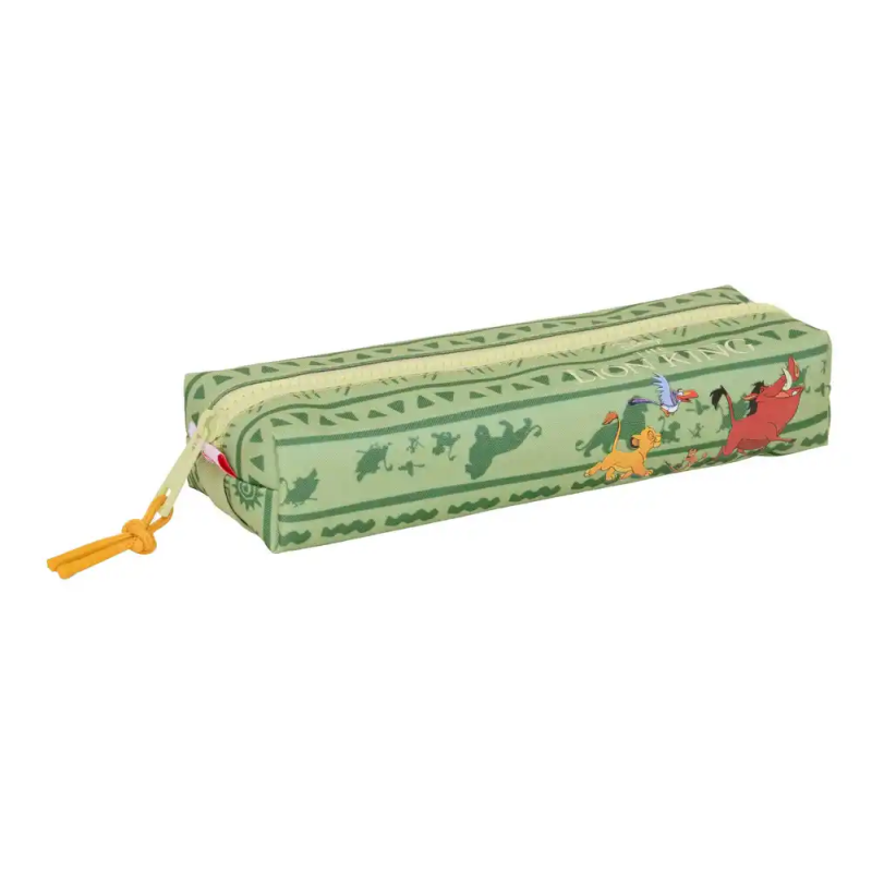Bolso escolar portatodo safta rectangular con goma elastica 22cm mufasa 70x220x40 mm