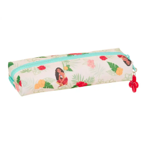 Bolso escolar portatodo safta rectangular con goma elastica 22cm vaiana 70x220x40 mm