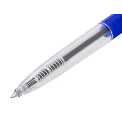 Boligrafo q-connect retractil con clip diseño fino tinta aceite 0,7 mm color azul