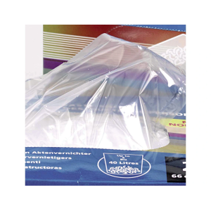Bolsa de residuos rexel reciclable para destructora as3000 capacidad 175 litros caja de 100 unidades