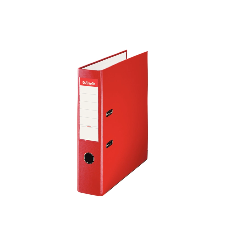 Archivador de palanca esselte plastico forrado din a4 lomo 75 mm rojo