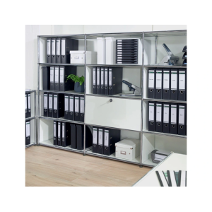 Archivador de palanca leitz co2 neutral carton jaspeado 180 din a4 lomo 80 mm negro