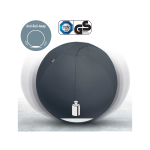 Balon de asiento leitz active sitzball antideslizante 65 cm color gris oscuro
