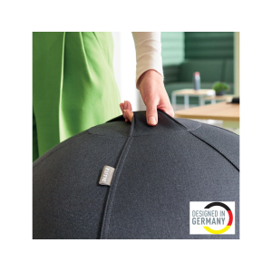 Balon de asiento leitz active sitzball antideslizante 65 cm color gris oscuro
