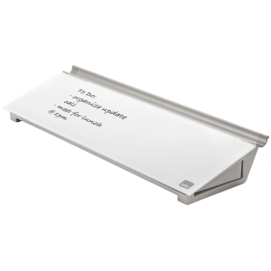 Bloc de notas sobremesa de cristal nobo diamond blanco 6x46x15 cm