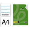 Recambio liderpapel a4 100 hojas 100gr pauta 3,5mm con margen 4 taladros