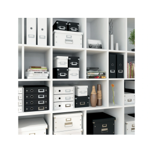Caja almacenamiento leitz click & store cubica grande color negro 320x360x310 mm