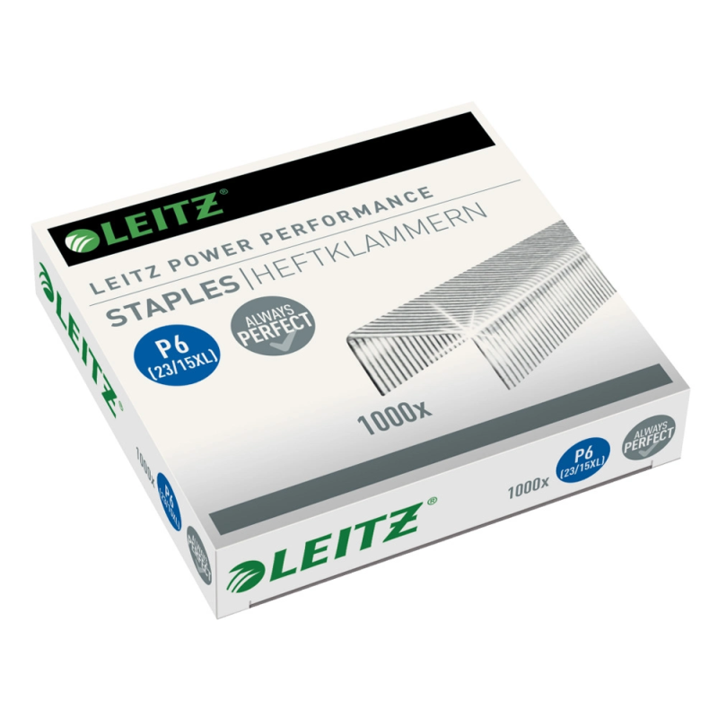 Grapas leitz 23/15 xl galvanizada caja de 1000 unidades