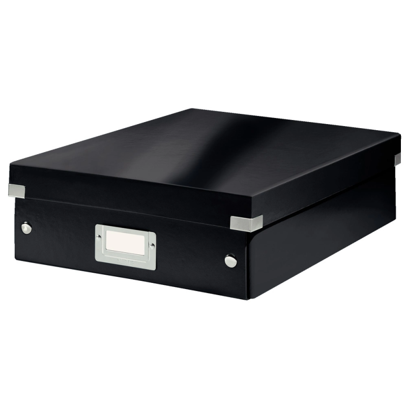 Caja almacenamiento leitz click & store mediana color negro 280x100x370 mm
