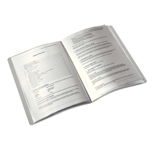 Carpeta leitz style escaparate din a4 40 fundas polipropieno negro satinado