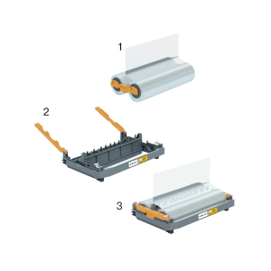 Repuesto para plastificadora gbc cartucho recargable foton 125 mc brillo 34,4 m