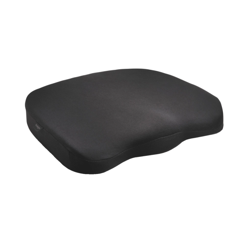 Cojin kensington ergonomico con espuma de viscoelastica color negro 355x74x21 mm