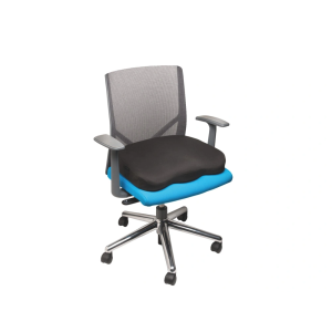 Cojin kensington ergonomico con espuma de viscoelastica color negro 355x74x21 mm