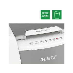 Destructora de documentos leitz iq auto+ para pequeña oficina 100 p5 blanca