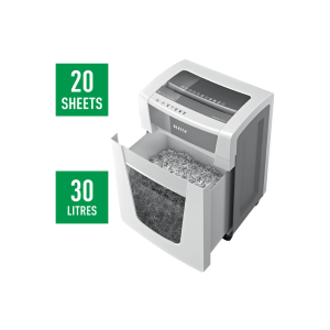 Destructora de documentos leitz iq office pro p4 blanco/plata