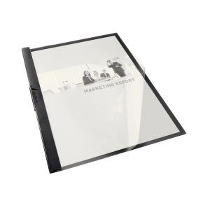 Carpeta dossier esselte pinza lateral din a4 negro capacidad 60 hojas