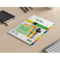 Separador liderpapel polipropileno juego de 10 separadores a4 multitaladro 500 micras