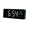 Reloj q-connect sobremesa digital con temperatura 3 alarmas control de voz 160x60x25mm