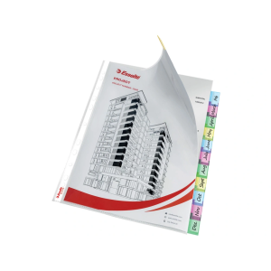 Funda multitaladro esselte con pestañas din a4 polipropileno cristal con refuerzo 85 mc pack de 12