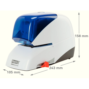 Grapadora electrica rapid 5050e capacidad 50 hojas usa casette grapas 5050e color azul