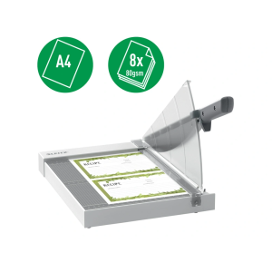 Guillotina leitz manual home din a4 largo de corte 330 mm capacidad 8 hojas
